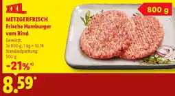 Lidl METZGERFRISCH Frische Hamburger vom Rind Angebot