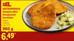 Lidl XXL METZGERFRISCH Schweine Mini-Knusperchen Cornflakes Angebot