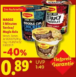 Lidl MAGGI Magic Asia Noodle Cup Chicken Taste Angebot