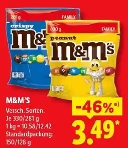 Lidl M&M'S Angebot
