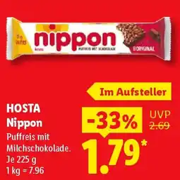 Lidl HOSTA Nippon Puffreis mit Milchschokolade Angebot