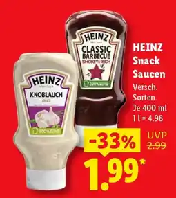 Lidl HEINZ Snack Sauzen Angebot