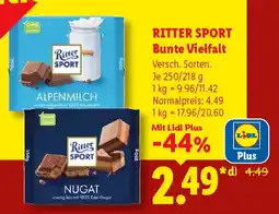 Lidl Ritter Sport Bunte Vielfalt Angebot