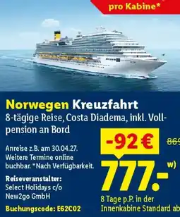 Lidl Norwegen Kreuzfahrt Angebot