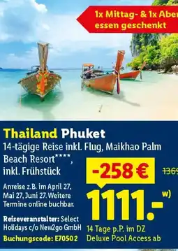 Lidl Thailand Phuket Angebot