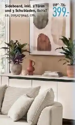 Trends Möbel Sideboard, inkl. 2 Türen und 3 Schubladen Angebot
