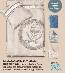 Trends Möbel Bettwäsche SANSIBAR COAST oder SANSIBAR SKULL Angebot