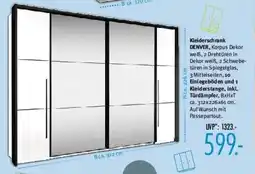 Trends Möbel Kleiderschrank DENVER Angebot