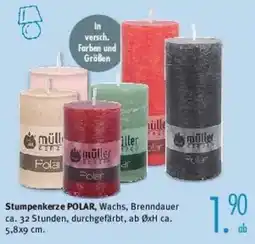 Trends Möbel Stumpenkerze POLAR Angebot