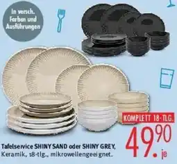 Trends Möbel Tafelservice SHINY SAND oder SHINY GREY Angebot