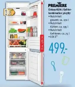 Trends Möbel PREMIERE Einbau-Kühl-/Gefrierkombination Angebot