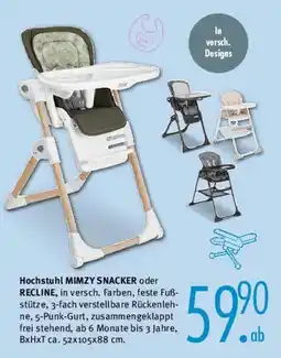 Trends Möbel Hochstuhl MIMZY SNACKER oder RECLINE Angebot