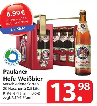 Famila Nord Ost Paulaner Hefe Weißbier 20 x 0,5 L Angebot