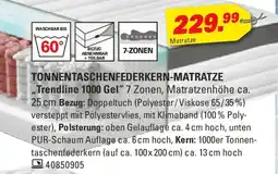 Höffner TONNENTASCHENFEDERKERN-MATRATZE "Trendline 1000 Gel" Angebot