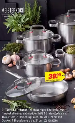 Höffner 01 TOPF-SET „Focus“ hochwertiger Edelstahl Angebot