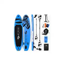 Netto Marken-Discount Stand Up Paddle Board AUKAI Pro Ocean mit Kajak-Sitz blau Angebot