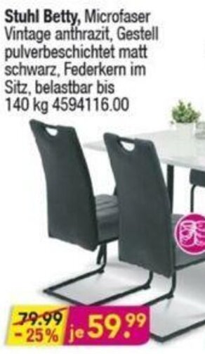 Möbel Boss Stuhl Betty Angebot