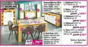 Möbel Boss Speiseprogramm Rock Angebot