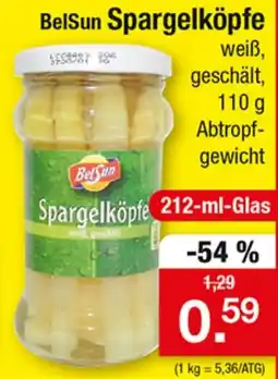 Zimmermann BelSun Spargelköpfe Angebot