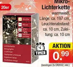 Zimmermann Holly Bell Mikro-Lichterkette warmweiß Angebot