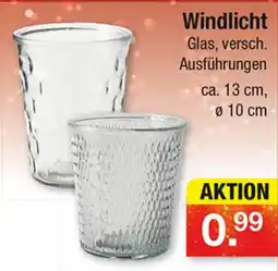 Zimmermann Windlicht Glas Angebot