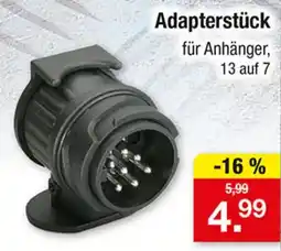 Zimmermann Adapterstück für Anhänger, 13 auf 7 Angebot