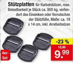 Zimmermann Stützplatten für Kurbelstützen Angebot