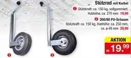 Zimmermann Stützrad mit Kurbel Angebot