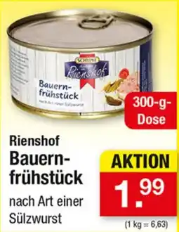 Zimmermann Rienshof Bauern-frühstück Angebot