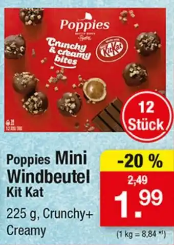 Poppies Mini Windbeutel Kit Kat