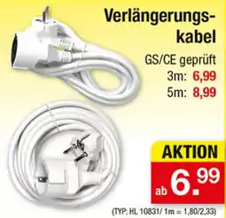 Zimmermann Verlängerungskabel Angebot