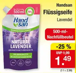 Zimmermann Handsan Flüssigseife Lavendel Angebot