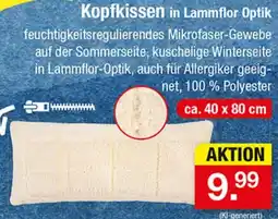 Zimmermann Kopfkissen in Lammflor Optik Angebot