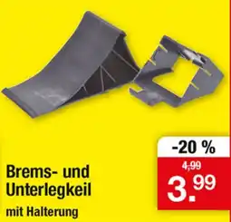 Zimmermann Brems- und Unterlegkeil mit Halterung Angebot