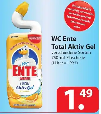 Famila Nord Ost WC Ente Total Aktiv Gel 750 ml Angebot