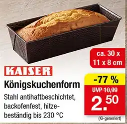 Zimmermann KAISER Königskuchenform Angebot