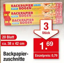 Zimmermann ALU FIX Backpapierzuschnitte Angebot