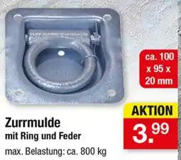 Zimmermann Zurrmulde mit Ring und Feder Angebot