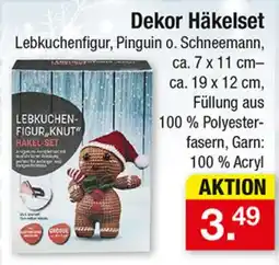 Zimmermann Dekor Häkelset Lebkuchenfigur, Pinguin o. Schneemann Angebot