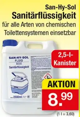 Zimmermann San-Hy-Sol Sanitärflüssigkeit Angebot