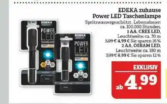 Marktkauf Edeka Zuhause Power Led Taschenlampe Angebot