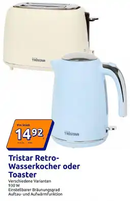 Action Tristar Retro-Wasserkocher oder Toaster Angebot