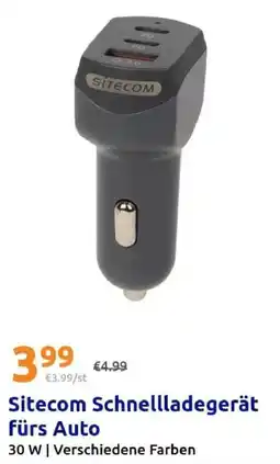 Action Sitecom Schnellladegerät fürs Auto Angebot