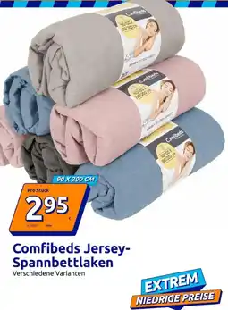 Action Comfibeds Jersey-Spannbettklaken Angebot