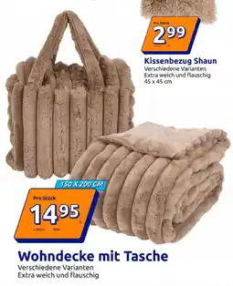 Action Wohndecke mit Tasche Angebot