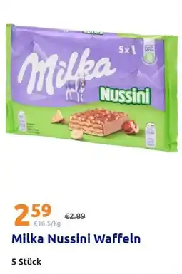 Action Milka Nussini Waffeln Angebot