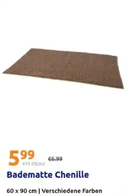 Action Badematte Chenille Angebot