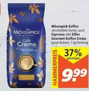 Marktkauf Mövenpick Kaffee, Espresso Oder Eilles Gourmet-kaffee Crema Angebot