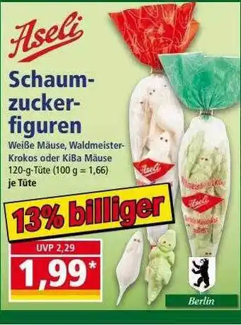 Norma Aseli Schaum Zucker Figuren Angebot