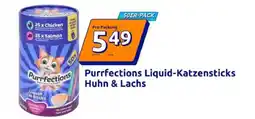 Action Purrfections Liquid-Katzensticks Huhn & Lachs Angebot